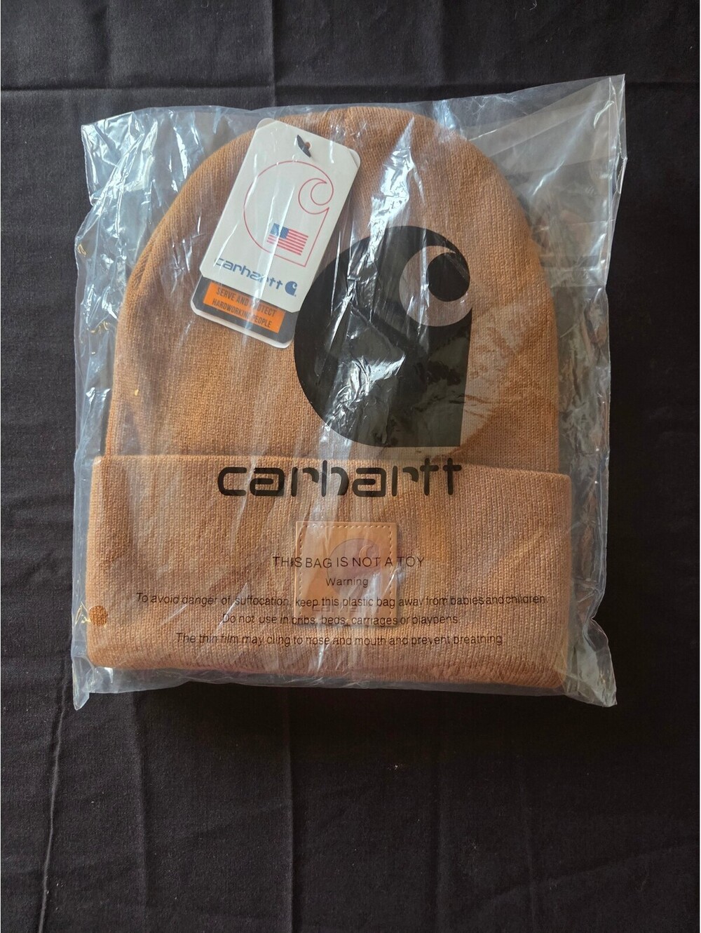 Carhartt Acrylic Watch Hat Beanie - Brown - New With Tags